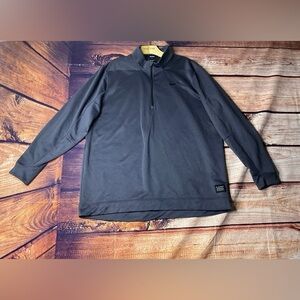 Nike Golf Pullover Mens 1/4 Zip Fleece Sweatshirt Long Sleeve Sz XXL Gray #1890